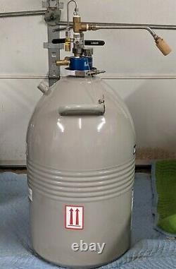 50 Liter Liquid Nitrogen Dewar with Withdrawal Head LN2 Tank Cryo WARRANTY