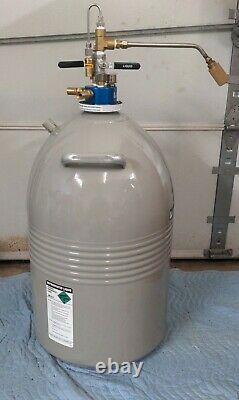 50 Liter Liquid Nitrogen Dewar with Withdrawal Head LN2 Tank Cryo WARRANTY