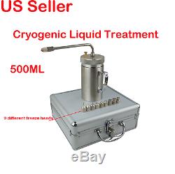 500ml Cryogenic Liquid Treatment Nitrogen Sprayer Freeze Dewar LN2 Tank