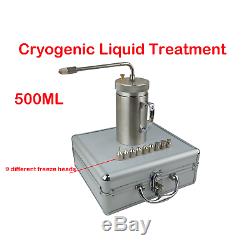 500ml Cryogenic Liquid Treatment Nitrogen Sprayer Freeze Dewar LN2 Tank