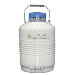 6 L Liquid Nitrogen Container Cryogenic LN2 Tank Dewar With Strap YDS-6 yw