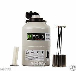 6 L Liquid Nitrogen Container Cryogenic Tank LN2 Dewar 6 Canisters U. S. Solid