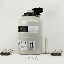 6 L Liquid Nitrogen Container Cryogenic Tank LN2 Dewar 6 Canisters U. S. Solid