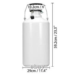 6L Liquid Nitrogen Tank Cryogenic Container Dewar Nitrogen Canister+6pcs Pails