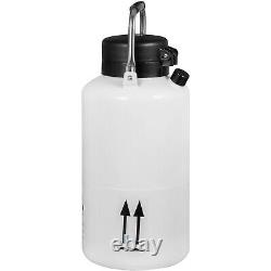 6L Liquid Nitrogen Tank Cryogenic Container LN2 Dewar + 6 Pcs Pails + Lock Cover