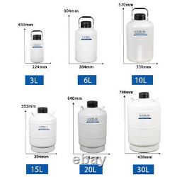 6L Small portable liquid nitrogen dewar cryocan semen container 6liters