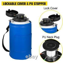 6l Liquid Nitrogen Tank Cryogenic Container Ln2 Dewar+6pcs Pails+lock Cover