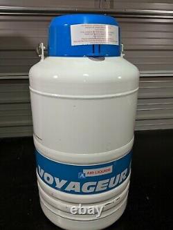 Air Liquide Voyageur 12 Cryo Storage Dry Shipper 15L Tank Liquid Nitrogen Dewar