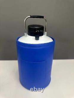 Bonvoisin 3L liquid nitrogen cryo Dewar container WithGloves, Boots, and Apron