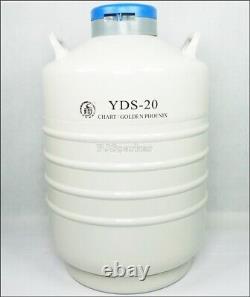 Brand New Dewar Liquid Nitrogen LN2 YDS-20 1Pc 20 L Cryogenic Container Tank ft