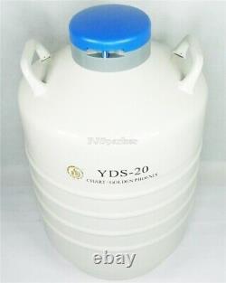 Brand New Dewar Liquid Nitrogen LN2 YDS-20 1Pc 20 L Cryogenic Container Tank ft