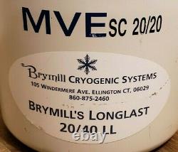 Brymill's LongLast 20/40LL Dewar Cryogenic Systems Liquid Nitrogen Storage Tank