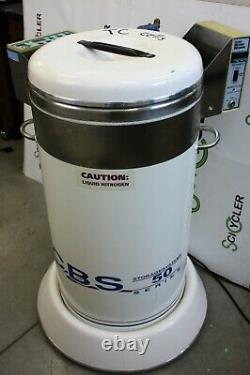 CBS-50 Custom Biogenic Systems Liquid Nitrogen Dewar With Alarm and Auto-refill