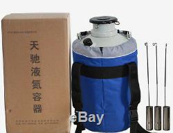 CE Cryogenic Liquid Nitrogen Container LN2 Tank Dewar with Straps a YDS-6 6L