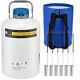 Cgoldenwall 10l Cryogenic Container Liquid Nitrogen Ln2 Tank Dewar Liquid Nitrog