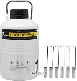 CGOLDENWALL 3L Liquid Nitrogen Container Cryogenic Container LN2 Tank Aluminum A