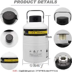 CGOLDENWALL 6L Cryogenic Container Liquid Nitrogen LN2 Tank Dewar Liquid dewar 6