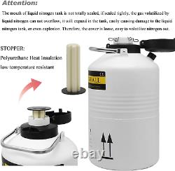 CGOLDENWALL 6L Cryogenic Container Liquid Nitrogen LN2 Tank Dewar Liquid dewar 6