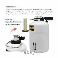 CGOLDENWALL 6L Cryogenic Container Liquid Nitrogen LN2 Tank Dewar Liquid nitr