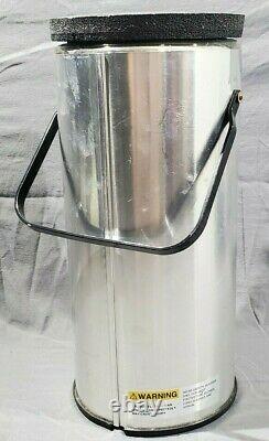 Chemglass CG-1595-05 4300mL Liquid Nitrogen Glass Aluminum Dewar with Handle