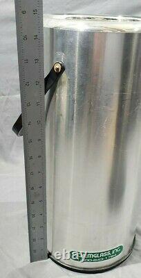 Chemglass CG-1595-05 4300mL Liquid Nitrogen Glass Aluminum Dewar with Handle