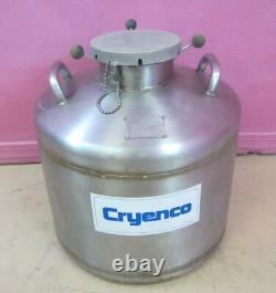 Cryenco Biostat Container 3000 Liquid Nitrogen Semen Dewar Vessel Cryo Tank