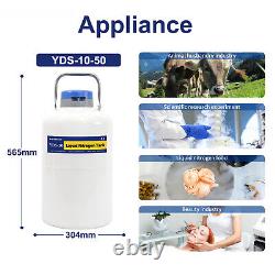 Cryo Dewar YDS-10L Artificial Insemination Semen Storage Cryogenic Nitrogen Tank