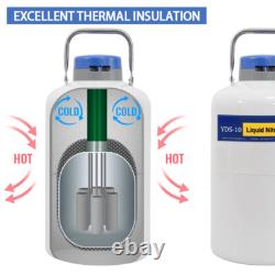 Cryo Dewar YDS-10L Artificial Insemination Semen Storage Cryogenic Nitrogen Tank