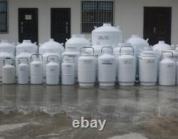 Cryo Liquid Nitrogen Storage Containers 10 Liter LN2 Dewar Tank With 6 Canisters