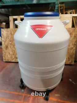 CryoSafe SSB IV Liquid Nitrogen Storage Dewar with Rolling Base