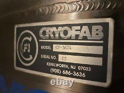 Cryofab CF-2624 Dewar Flask Tank 155 Liter/40 Gallon Liquid Nitrogen