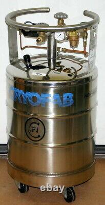 Cryofab Stainless Steel Liquid Nitrogen Tank / Dewar, Model Clpb50gl, 50 Liters