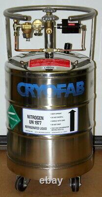 Cryofab Stainless Steel Liquid Nitrogen Tank / Dewar, Model Clpb50gl, 50 Liters