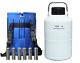 Cryogenic Containers 6l Liquid Nitrogen Tanks 6 Liter Ln2 Dewar With 6 Canisters