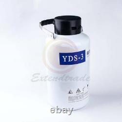 Cryogenic Liquid Nitrogen YDS-3 3L Container LN2 Tank Dewar with Straps #F10