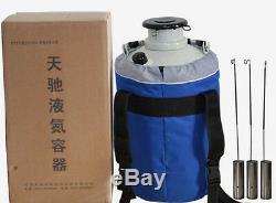 Free shipping 20L Cryogenic Liquid Nitrogen Container LN2 Tank Dewar with Sleeve