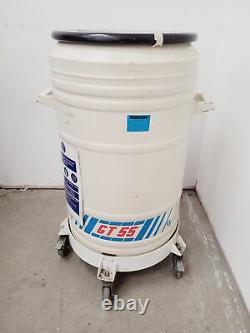 GT 55 Liquid Nitrogen Dewar with 6 x Storage Racks Lab