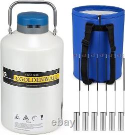 High-Strength 6L Cryogenic Container with Aluminum Tank & Specimen Canisters