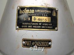 Hofman Cryogenic Liquid Nitrogen Storage Container Cryo Dewar
