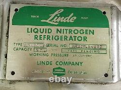 Linde 25 Liter Portable Liquid Nitrogen Refrigerator LNR258 25L Dewar Stainless
