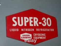 Linde Super 30 Liquid Nitrogen Dewar with 10 canisters cryogenic tank vessel
