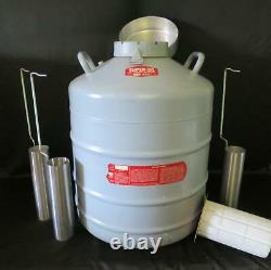 Linde Super 30 Liquid Nitrogen Dewar with 3 Canisters