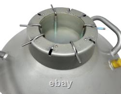 Linde Union Carbide LR-30-10 30L Cryogenic Dewar with 5 Holding Cells & Dolly
