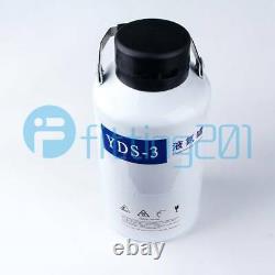 Liquid Nitrogen Container 3L YDS-3 LN2 Dewar Cryogenic Flask 3 Pcs Pails