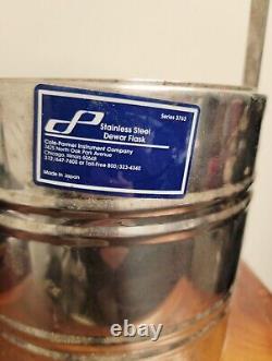 Liquid Nitrogen Dewar Flask Cole-Palmer 3-L Vented Nalgene Lid Lab Equipment