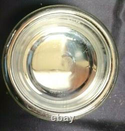 Liquid Nitrogen Lab DEWAR Mirrored Glass Pyrex 5 1/4 OD x 2 3/4 tall