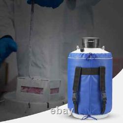 Liquid Nitrogen Tank 10 L Aluminum Alloy LN2 Container Dewar 6 Canisters