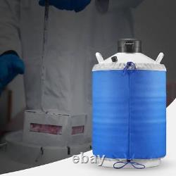 Liquid Nitrogen Tank 20 L Aluminum Alloy LN2 Container Dewar 6-Canisters