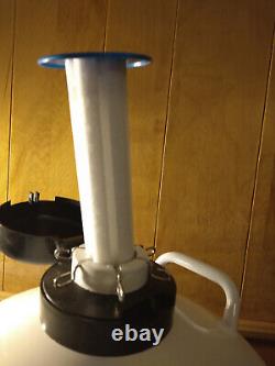 Liquid Nitrogen Tank 20 L Aluminum Alloy LN2 Container Dewar 6 Canisters