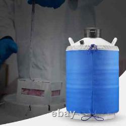 Liquid Nitrogen Tank 20 L Aluminum Alloy LN2 Container Dewar 6-Canisters Carry